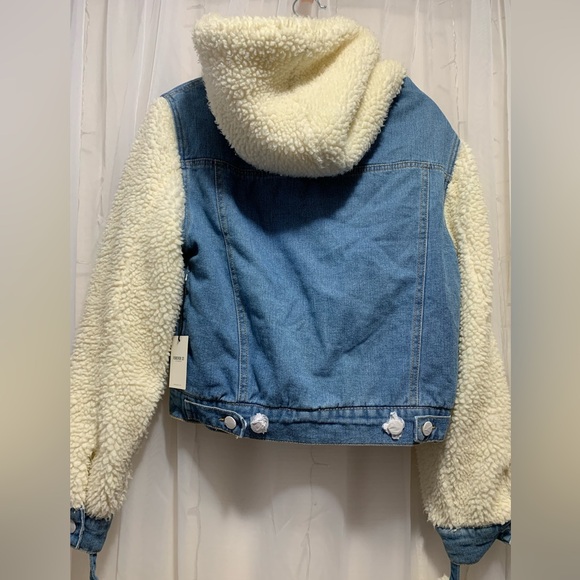 Forever 21 Jean Sherpa Jacket - Picture 3 of 10